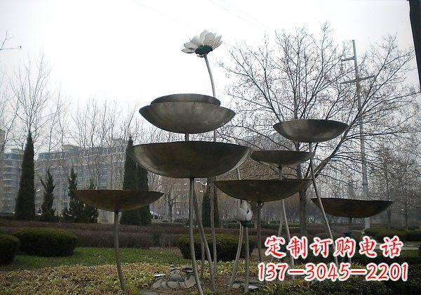 长沙不锈钢荷花雕塑浪漫与优雅的融合