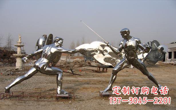 长沙不锈钢雕刻的运动员雕塑