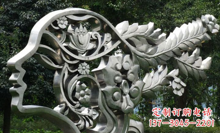 长沙不锈钢头像雕塑——精美绝伦