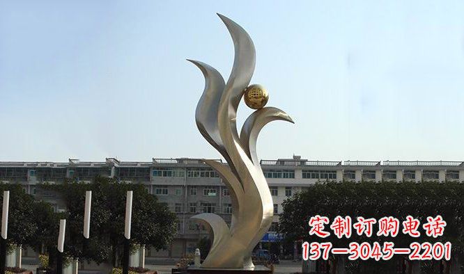长沙精美不锈钢凤凰雕塑