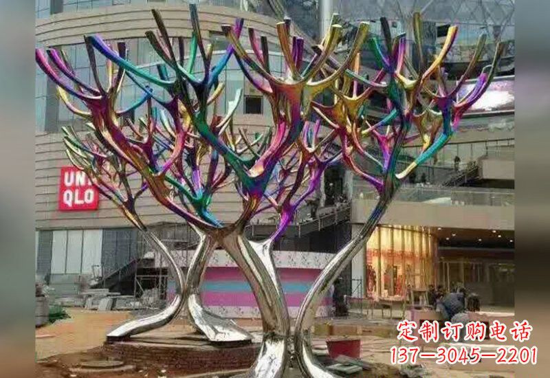 长沙不锈钢树枝雕塑自然的美丽