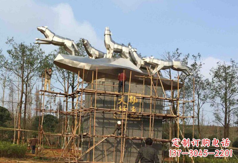 长沙不锈钢动物雕塑