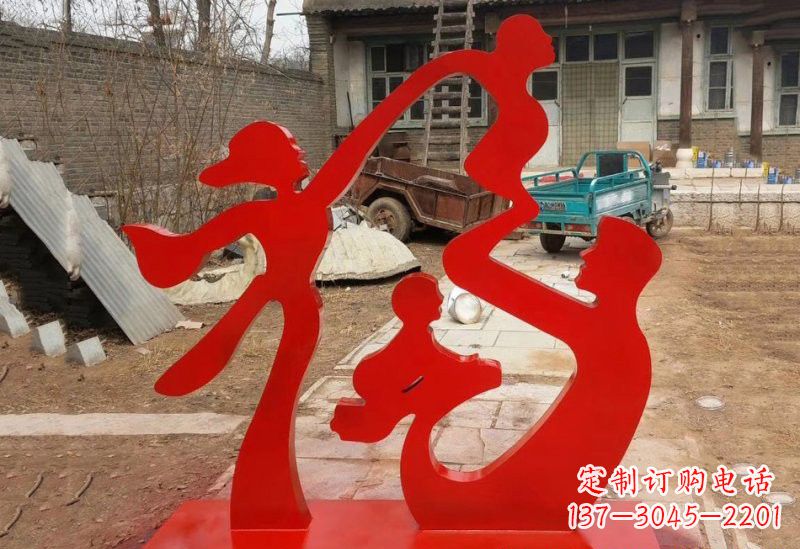 长沙不锈钢福字雕塑给家庭带来更多福气