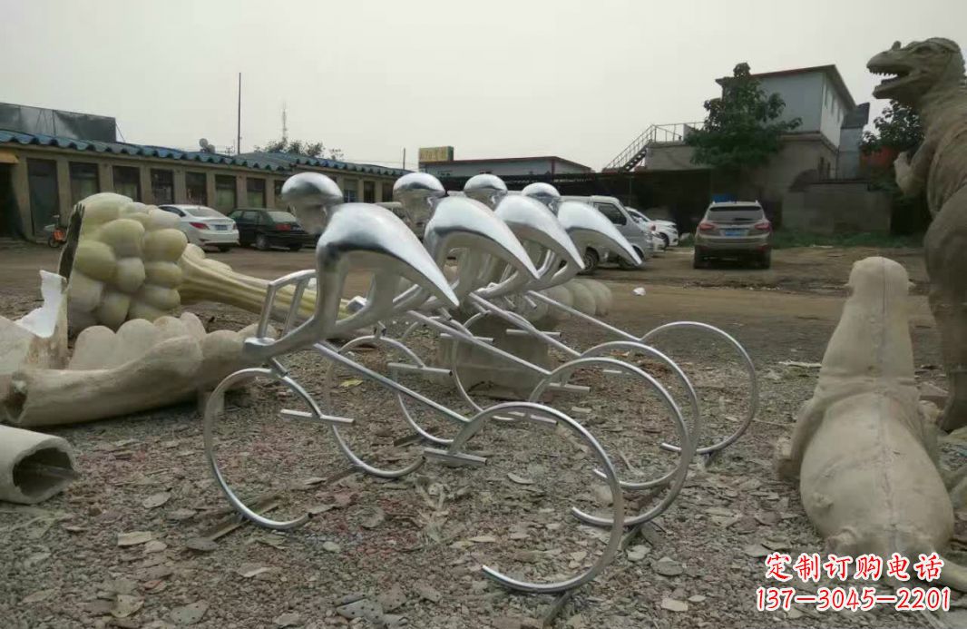 长沙不锈钢自行车雕塑