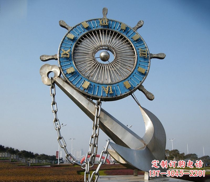 长沙不锈钢船舵雕塑展现精湛工艺
