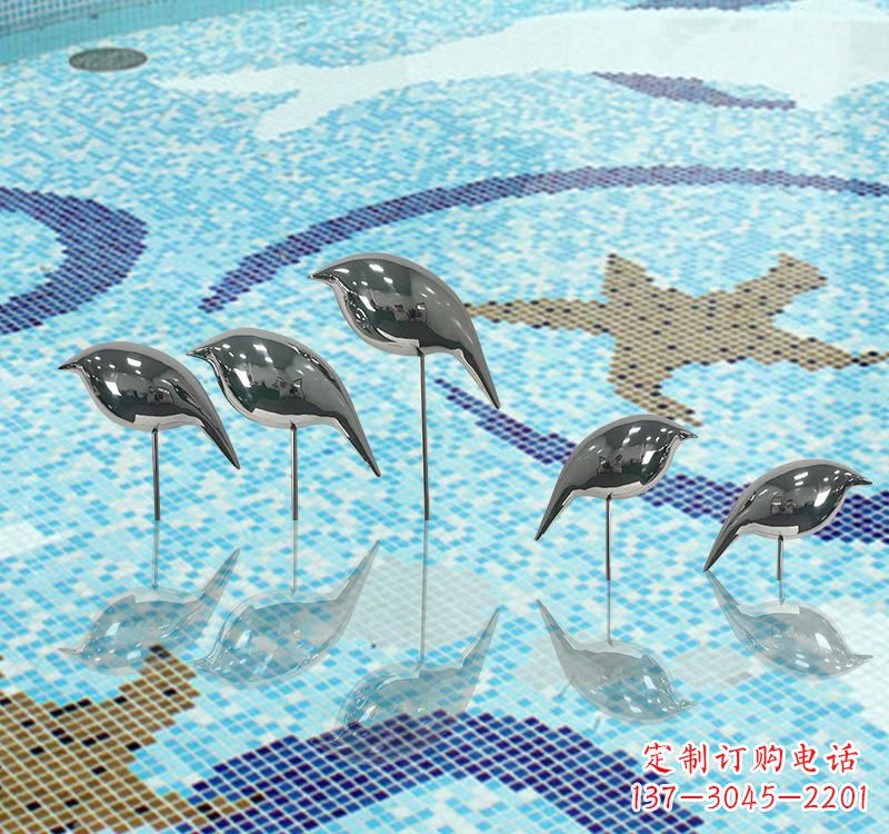 长沙不锈钢创意鸽子雕塑展现精致美感