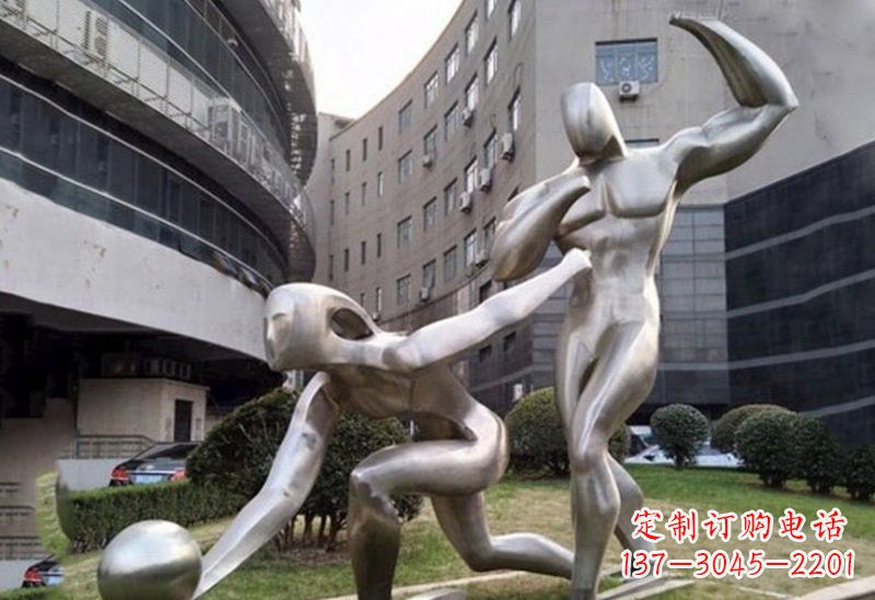 长沙不锈钢打保龄球雕塑