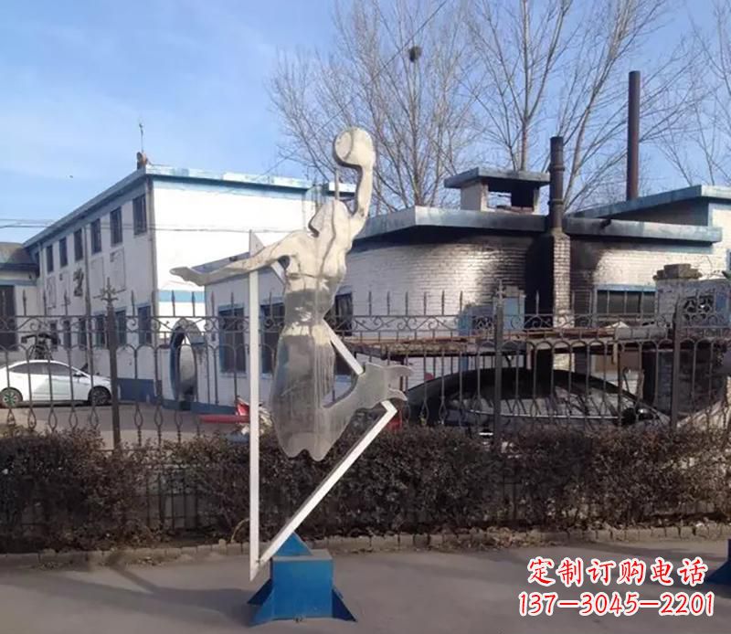 长沙不锈钢打高尔夫雕塑
