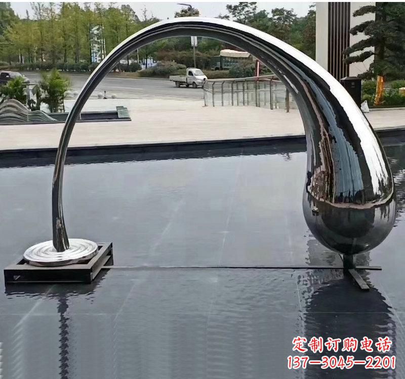 长沙不锈钢大型水滴雕塑让艺术融入生活