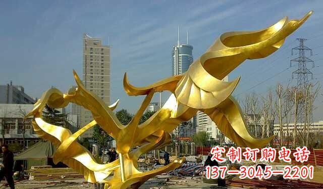长沙不锈钢大雁雕塑——一件传承中华文化的艺术杰作