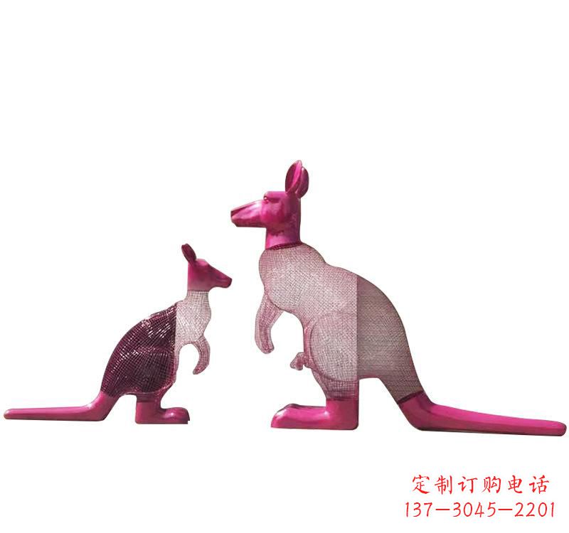 长沙不锈钢袋鼠雕塑——传承澳大利亚文化