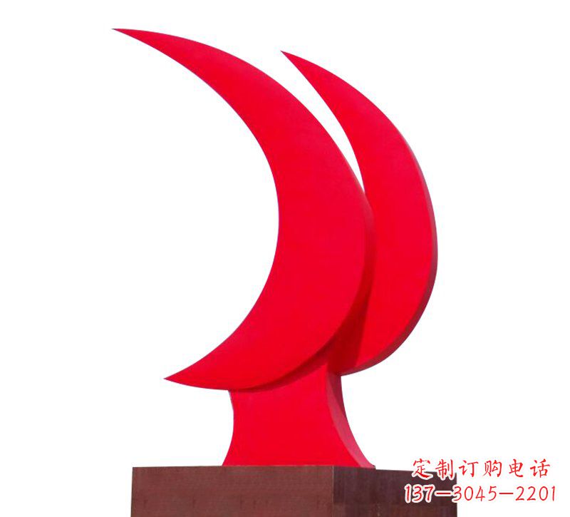 长沙不锈钢党旗雕塑——传承中华文化精神