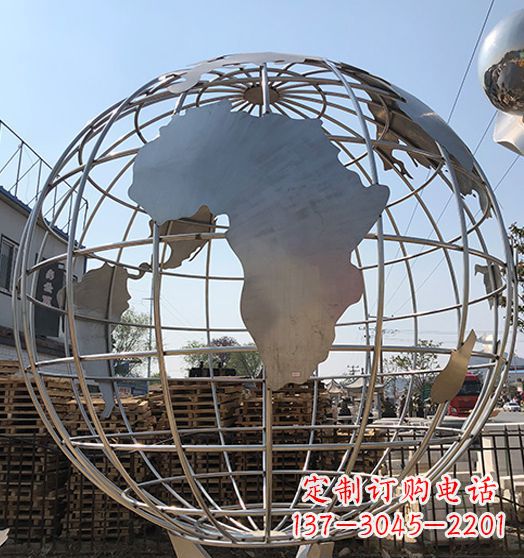 长沙不锈钢地球仪雕塑精美的艺术作品