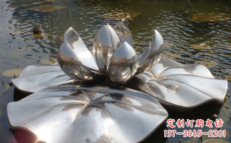 长沙不锈钢锻造莲花雕塑