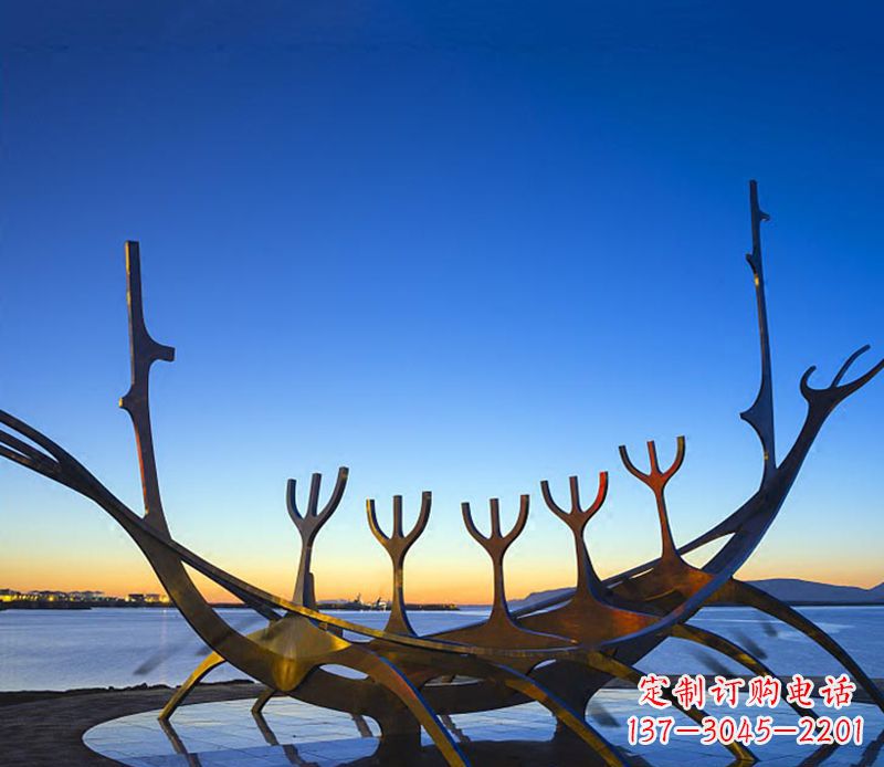 长沙帆船雕塑精致的海洋艺术品
