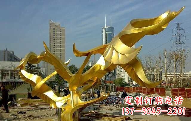长沙不锈钢飞翔的天鹅雕塑