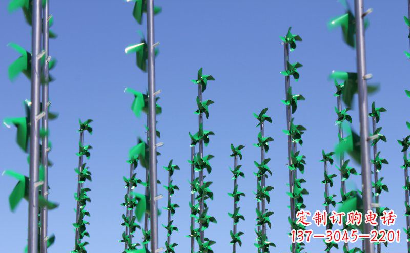 长沙不锈钢风车雕塑灵动而又精致