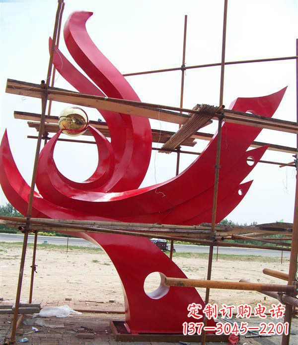 长沙凤凰展翅高飞——不锈钢凤凰明珠广场景观雕塑