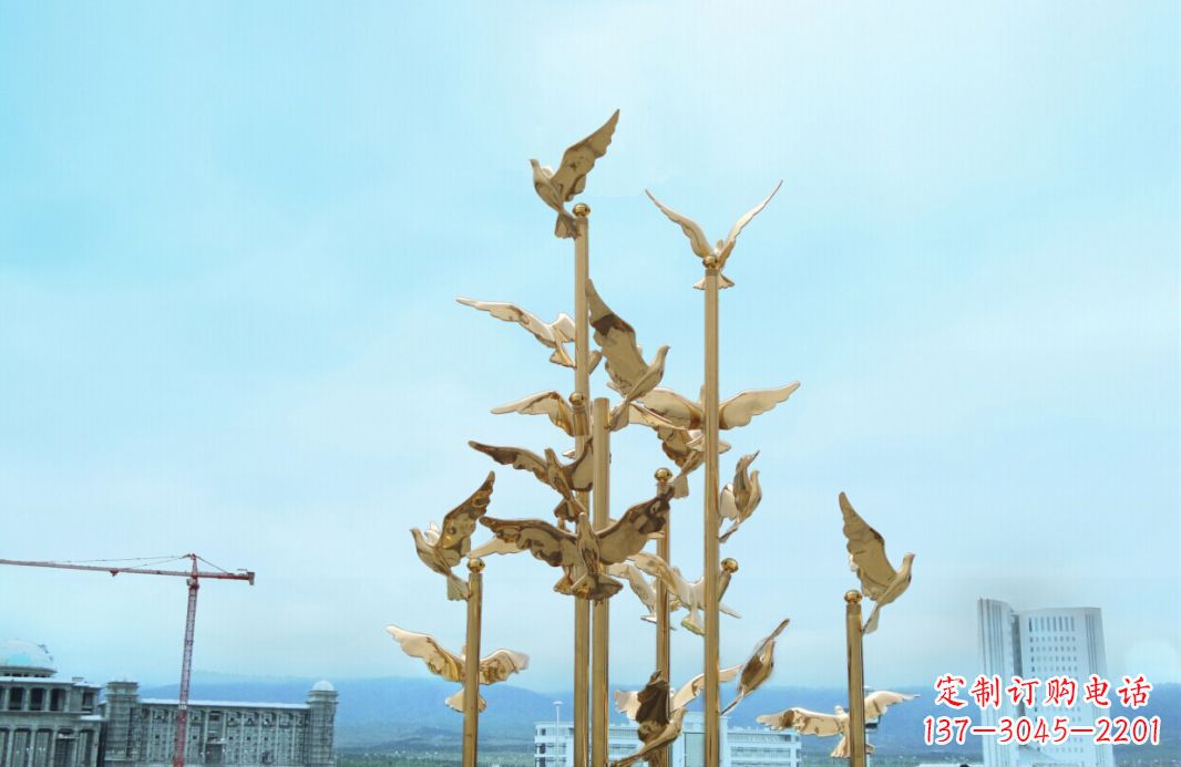长沙鸽子雕塑,传承着美好的历史