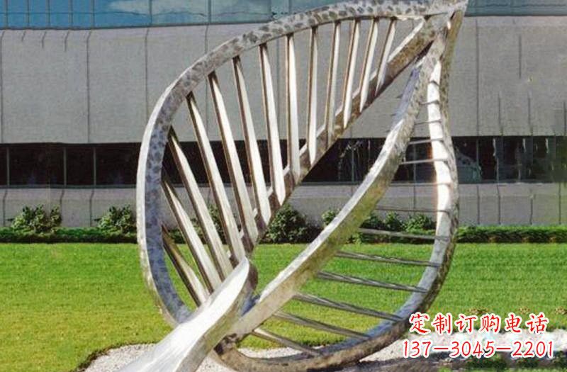 长沙不锈钢公园抽象镂空树叶雕塑——精致美丽