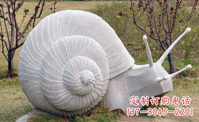 长沙不锈钢蜗牛雕塑——让艺术与自然相结合