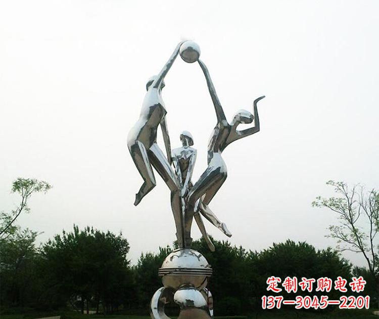 长沙排球女孩雕塑