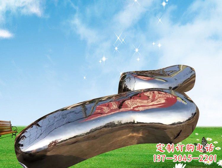 长沙精美的不锈钢鹅卵石雕塑
