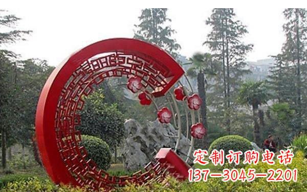 长沙不锈钢公园圆环雕塑——精美的艺术瑰宝