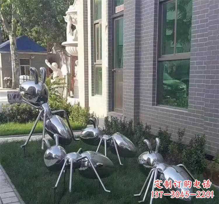 长沙不锈钢蚂蚁雕塑—精致细腻的艺术品