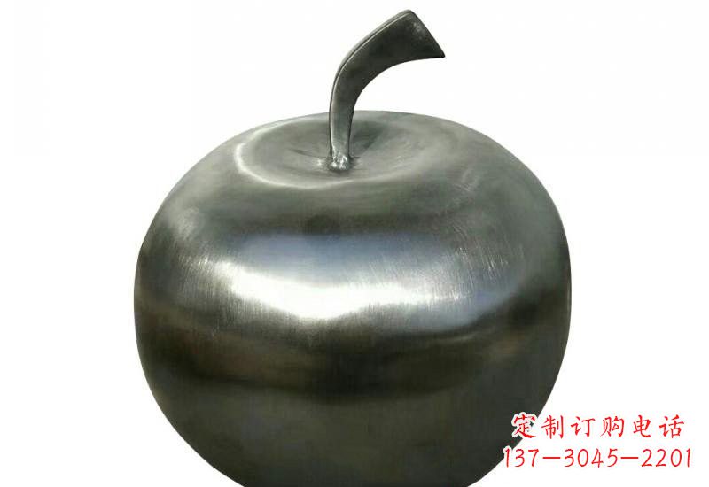 长沙不锈钢苹果雕塑精美的艺术之作