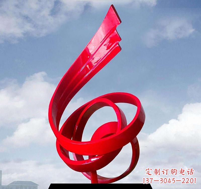 长沙美丽的飘带雕塑——城市的精灵