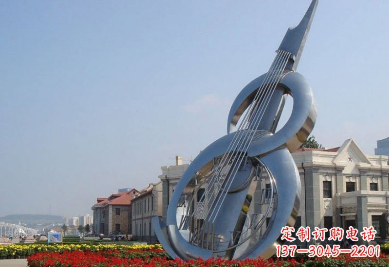 长沙不锈钢大提琴雕塑