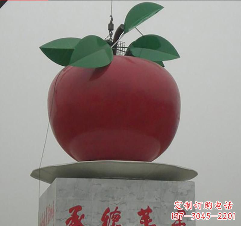 长沙不锈钢苹果雕塑一件充满艺术气息的作品