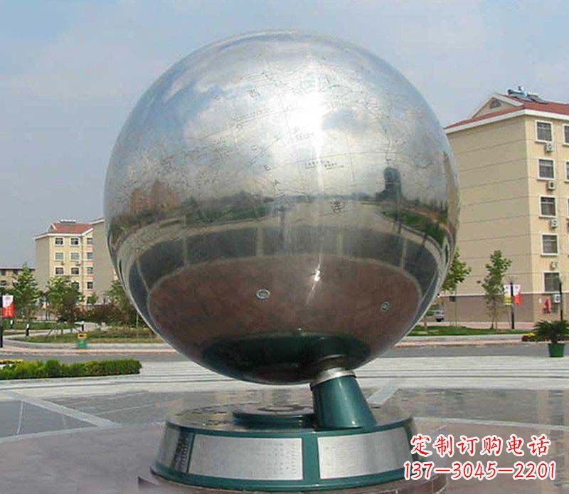长沙不锈钢地球仪雕塑精美绝伦