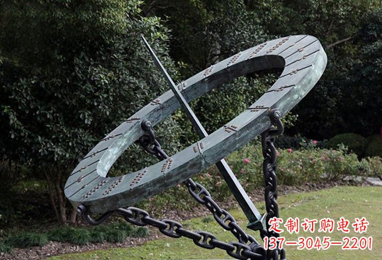 长沙不锈钢日晷雕塑精致的艺术符号