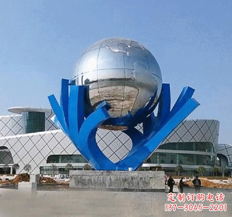 长沙不锈钢地球雕塑缔造绿色家园