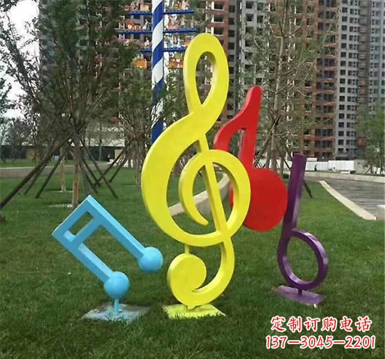 长沙不锈钢音符雕塑音乐的流动之美