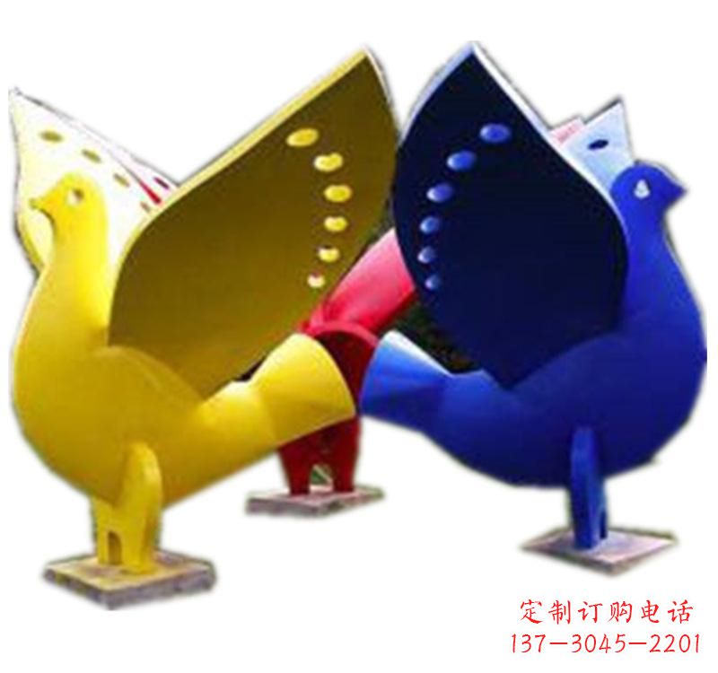 长沙不锈钢制作的和平鸽雕塑