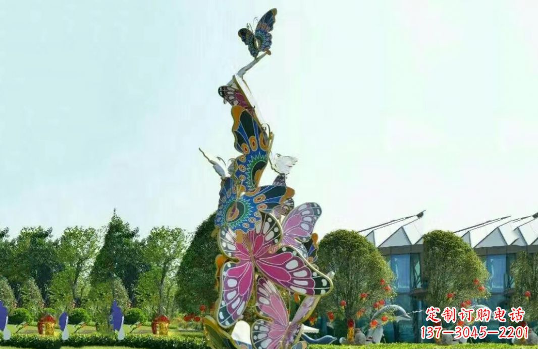 长沙不锈钢蝴蝶美丽的雕塑之美