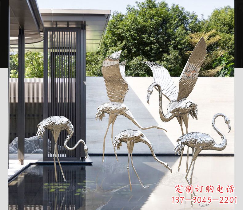 长沙不锈钢火烈鸟雕塑雕刻艺术的精粹