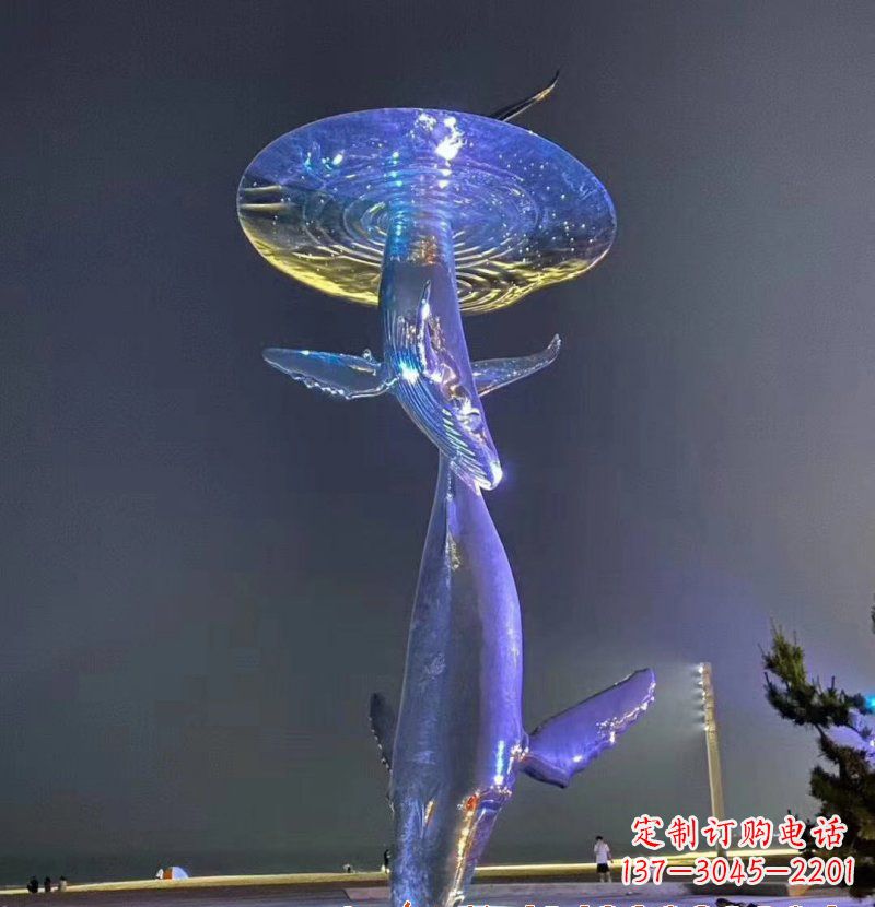 长沙不锈钢鲸鱼雕塑——传承着海洋的精灵魅力
