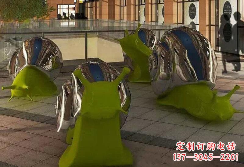 长沙不锈钢蜗牛雕塑融合现代技术与传统艺术