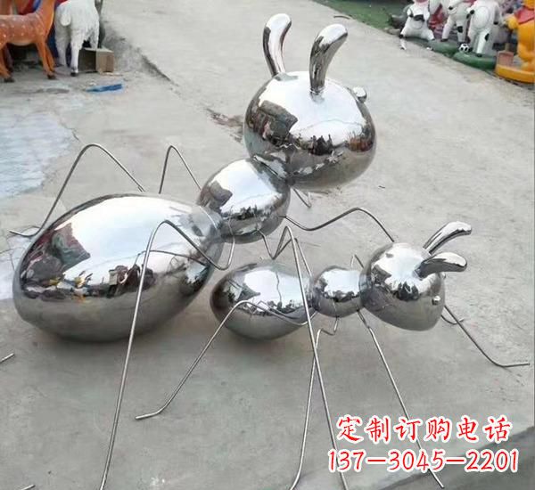 长沙不锈钢镜面蚂蚁雕塑