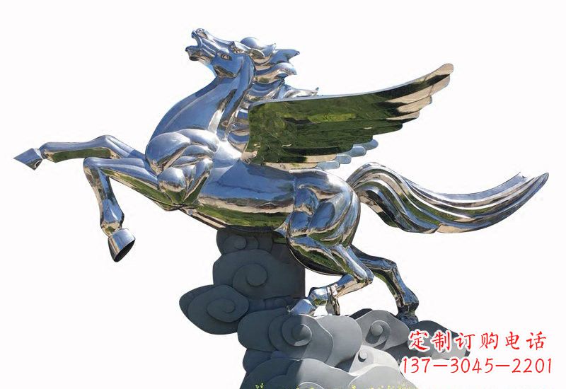 长沙不锈钢马雕塑把美丽的艺术带入家庭