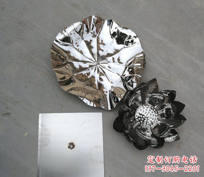 长沙不锈钢荷叶公园景观雕塑