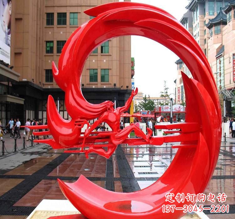 长沙夸父雕塑一种不锈钢的艺术