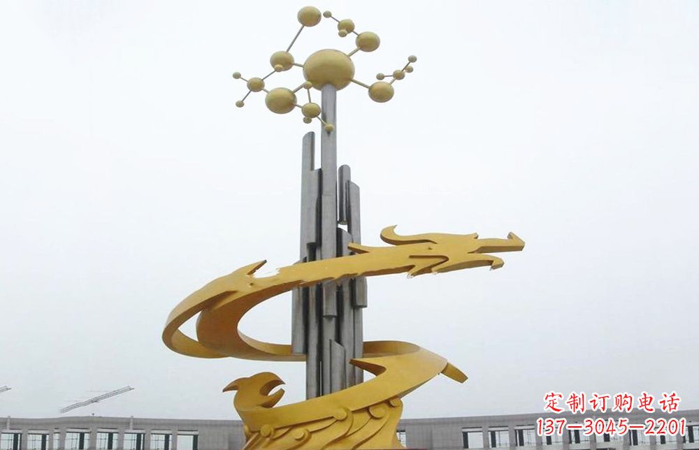 长沙龙雕塑——点缀不锈钢城市景观