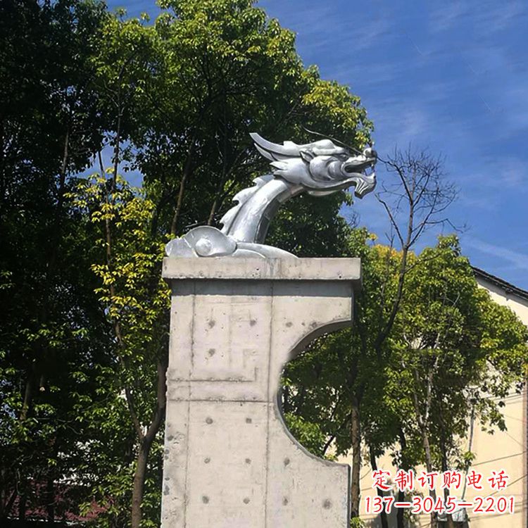 长沙不锈钢龙雕塑——传承中华文化精髓