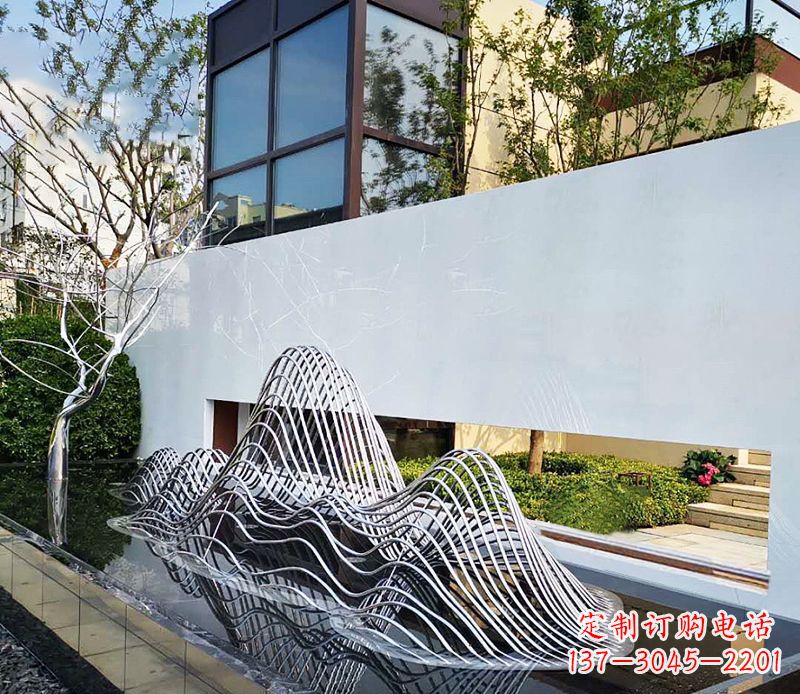 长沙不锈钢镂空假山雕塑精美外形,细腻工艺