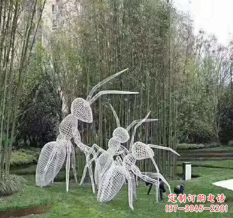 长沙不锈钢镂空蚂蚁雕塑艺术细节的精彩绝伦